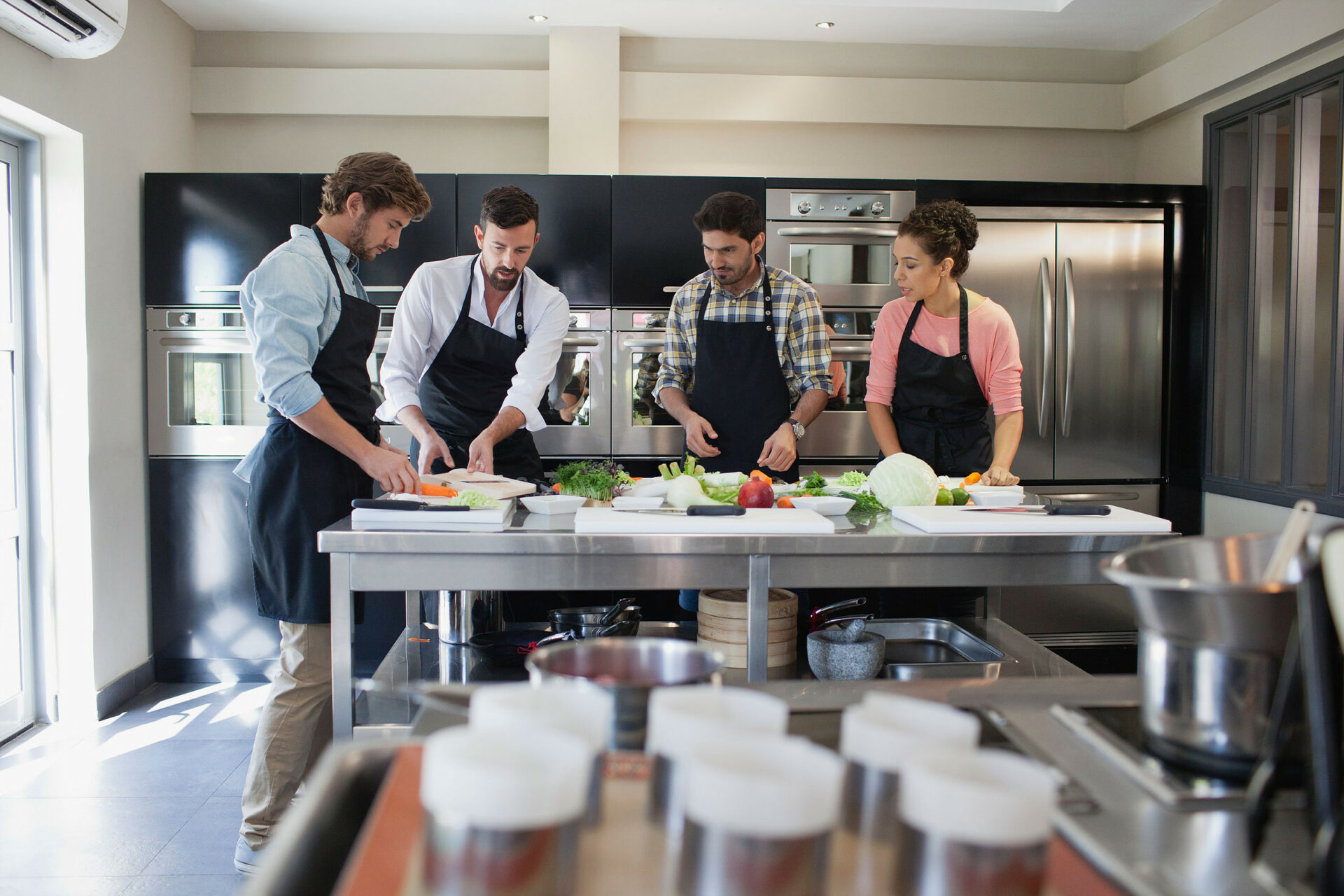 Eventkochen in Hamburg bei einem Kochkurs von Erlebniskochen