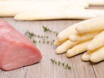 weißer Spargel & Kalbsfleisch