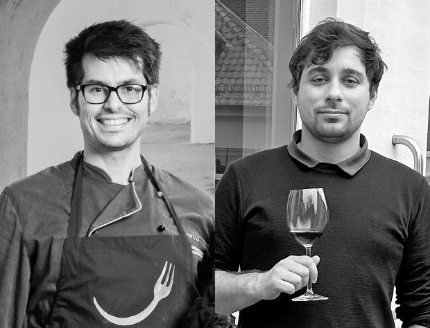 Lorenzo Sebastio Mik André Matheis Küchenchef Sommelier Piemons Weinkost